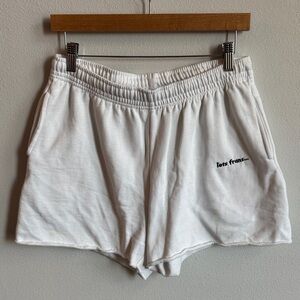 Women’s White Athletic Shorts - Casual Lounge Fit